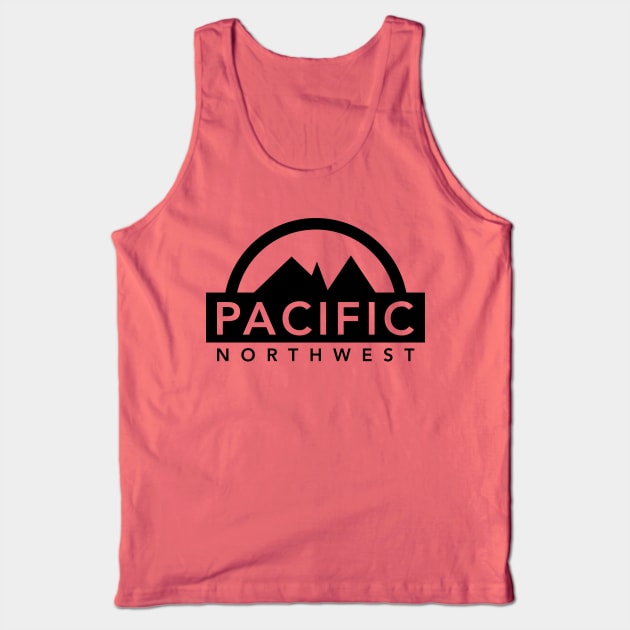 Pacific Northwest Mountains Tank Top by RainShineDesign